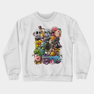 Cartoon Doodle Art Crewneck Sweatshirt